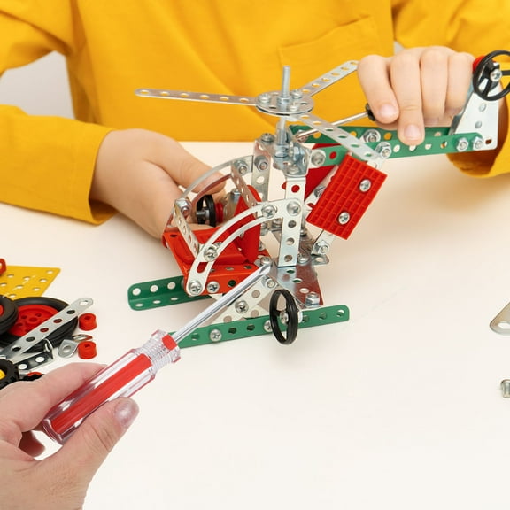 SOPOTUTU Y Shaped Stainless Steel Screwdriver with Red Insulated Handle for Home Repair and Projects