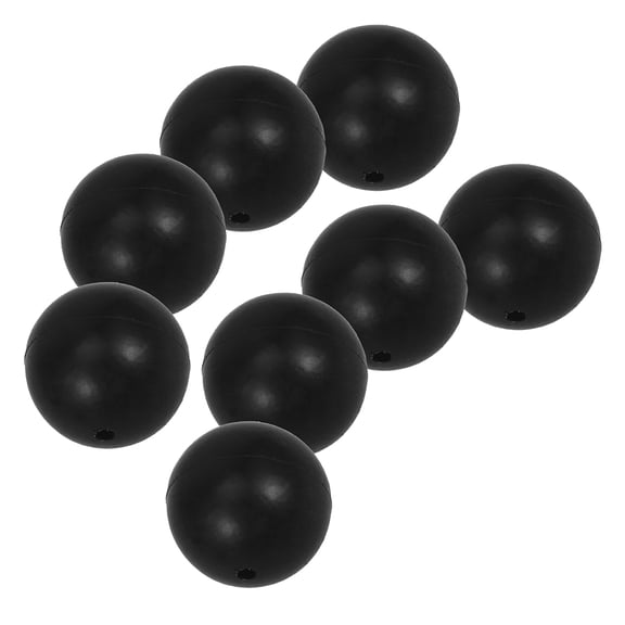 SOPOTUTU 8pcs Black Rubber Drumstick Tips for Drummers Practice and Performance Drumstick