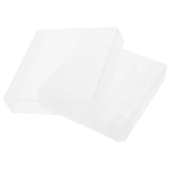 SOPOTUTU White Plastic Cryogenic Storage Box for Microcentrifuge Tubes with 36 Grid Laboratory Freezer Holder