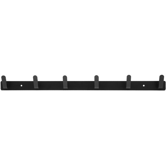 SOPOTUTU Wall Mounted Hook Rack Black Metal Clothes Hooks Ideal for Laundry Bathroom Kitchen