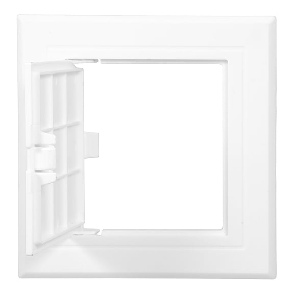 SOPOTUTU White PVC Plastic Access Panel, Plumbing Drainage Inspection Door, Wall Ceiling Utility Cover for Home Repair, 1 Set
