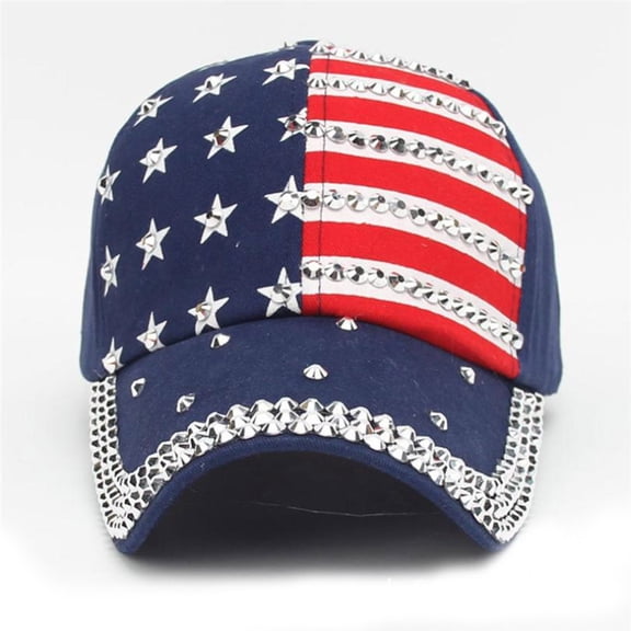 SOPOTUTU Womens Hat Baseball Cap Women Denim Cloth for Memorial Day Parade 1Pack