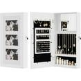 thumbnail image 1 of SOPTY Jewelry Armoire with Photo Frame, 23.62 x 11.81 x 3.55 inch, Small Storage Jewelry Cabinet Organizer, Wall Mount (White)，Chic Bedroom Furniture & Gift for Women, 1 of 18