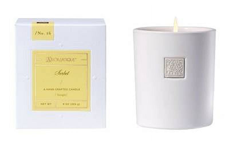 SORBET Aromatique Boxed 9 oz White Ceramic Scented Jar Candle