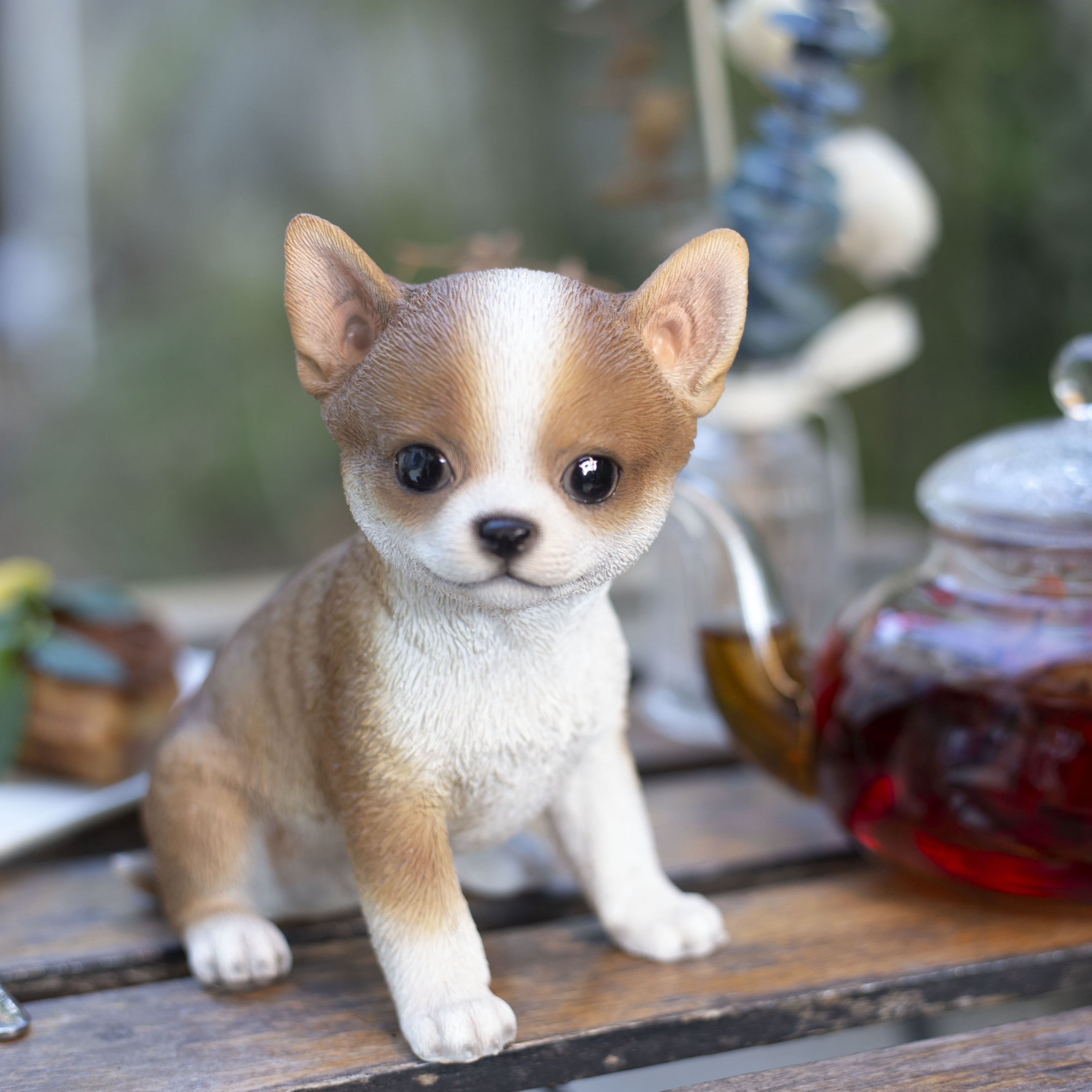 SOREAL Brown Chihuahua | Handpainted Decorative Puppy Statue for Home & Garden Decor | Premium Polyresin Dog Statue | Gift for Dog Lovers | Weather-Resistant Indoor/Outdoor Decor