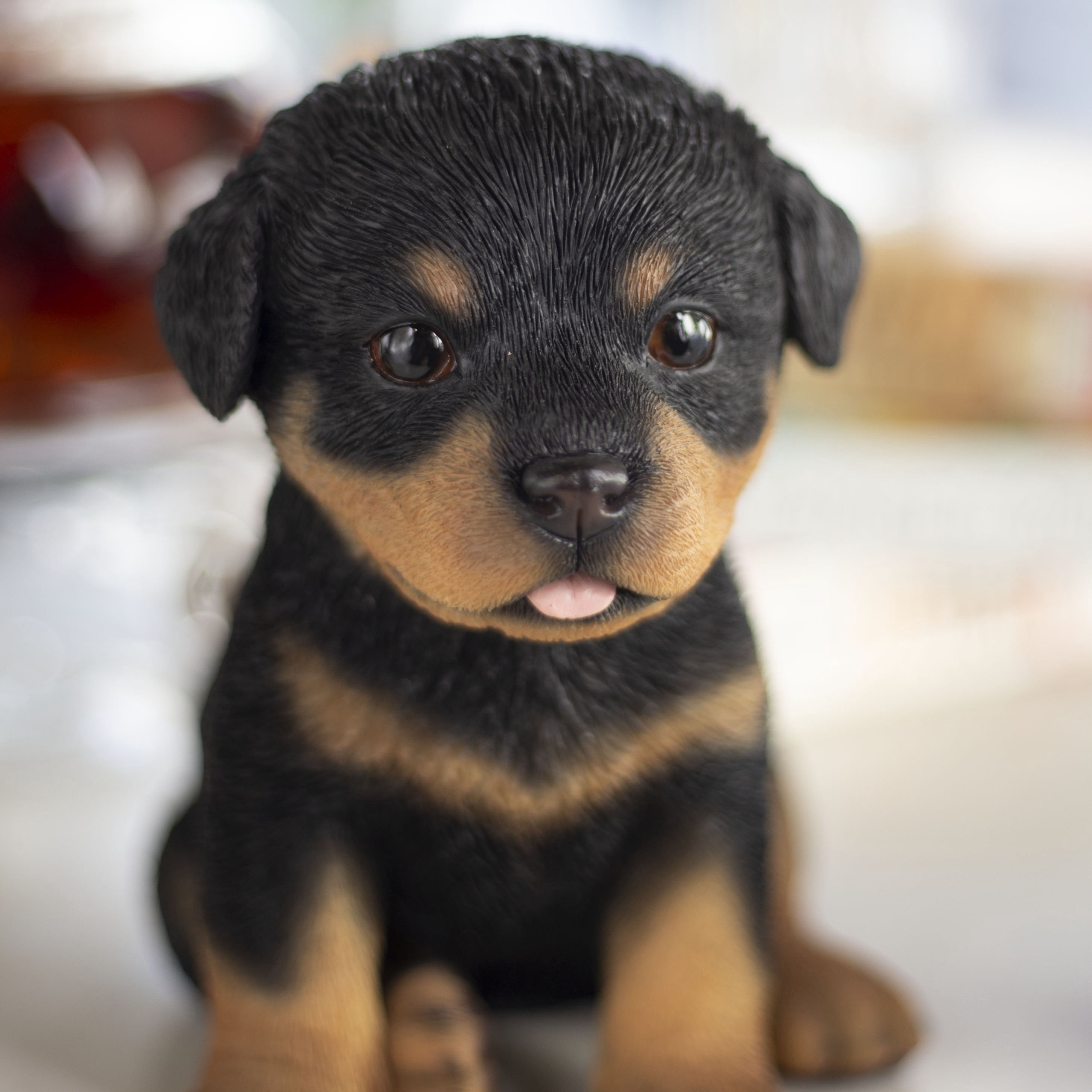 SOREAL Brown Rottweiler | Handpainted Decorative Puppy Statue for Home & Garden Decor | Premium Polyresin Dog Statue | Gift for Dog Lovers | Weather-Resistant Indoor/Outdoor Decor
