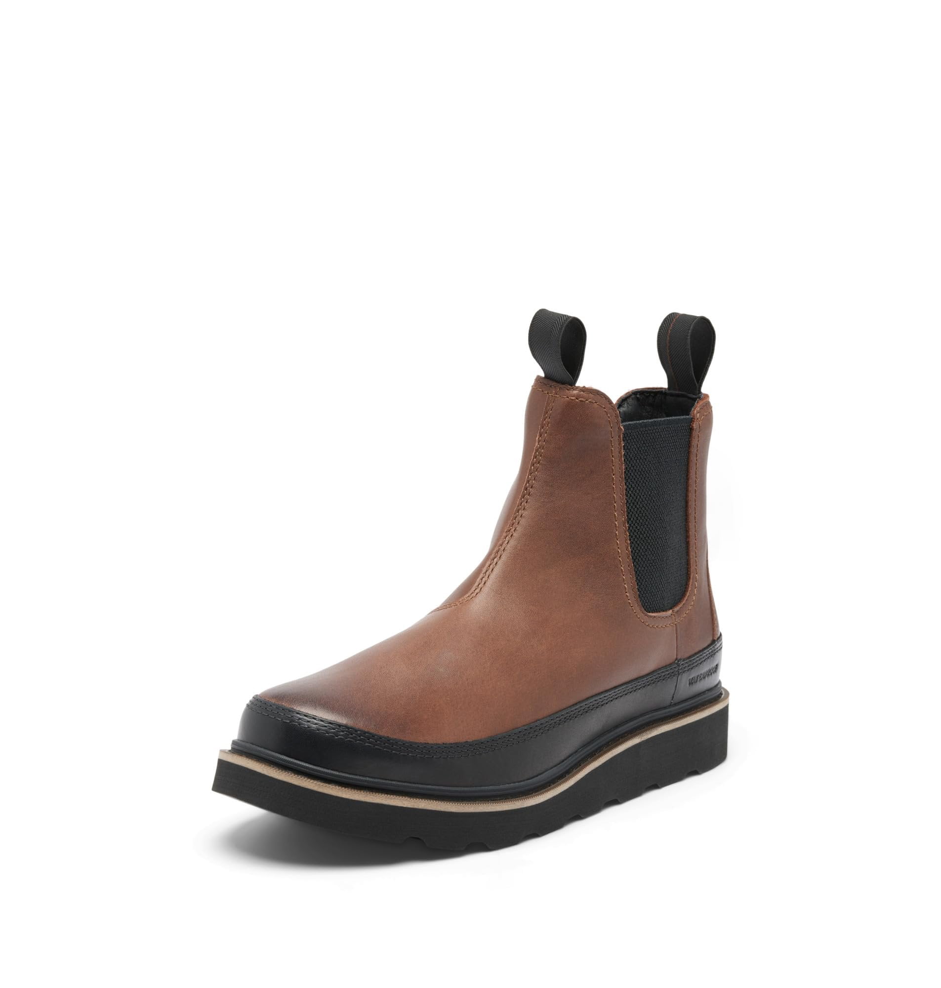 Sorel Slabtown 62\' Mens Chelsea Boots Sz 11 Tobacco Black Waterproof Pull On Sorel Men main image 2