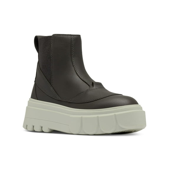 SOREL Womens Black Heel Pull-Tab Goring Cushioned Caribou X Round Toe Platform Chelsea 10