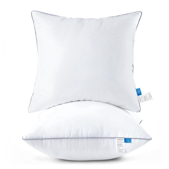 SORMAG 2 Pack Throw Pillow Inserts, 14 x 14 Inches Couch Pillows for Room Decor, Bed Decorative Stuffer Pillows