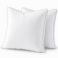 thumbnail image 1 of Sormag 22x22 Pillow Inserts 2 Pack, Hypoallergenic Throw Square Euro Decorative Insert Set of 2, Fluffy Stuffer Filler Pillow for Bed, Sofa Couch, 1 of 3