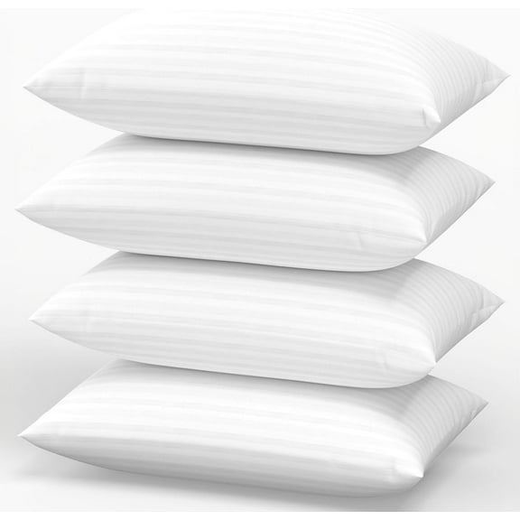 SORMAG Bed Pillow King Size Set of 4 Pack Pillows for Beds,Hypoallergenic Hotel Gusseted Down Alternative Pillow 20 x 36 inches ﻿