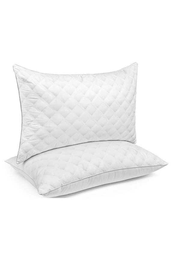 Bed Pillows Queen Size Set of 2 Pillows for Bed 2 Pack Hotel Collection Down Alternative Pillows 20 x 30 inches