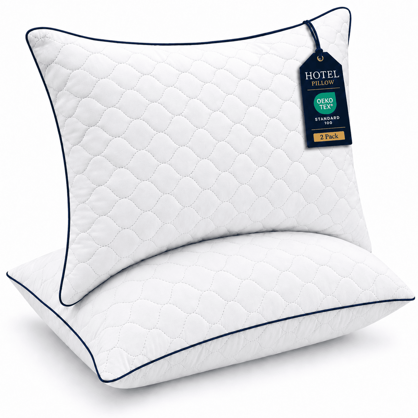 SORMAG Pillows for Bed Queen Size Set of 2 Hypoallergenic Hotel Collection Bed Pillows 2 Pack Down Alternative 20" x 30"