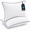 thumbnail image 1 of SORMAG Pillows for Bed Standard Size Set of 2 Hypoallergenic Hotel Collection Bed Pillows 2 Pack Down Alternative 20" x 26", 1 of 10