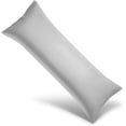 thumbnail image 1 of SORMAG Body Pillow Case Cover Bamboo Cooling Body Pillow Cover for Hot Sleepers and Night Sweats Breathable & Silky Soft Full Long Pillow Case (Light Grey,1 Pack,20x54 inches), 1 of 9