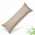 thumbnail image 1 of SORMAG Body Pillow Case Cover Bamboo Cooling Body Pillow Cover for Hot Sleepers and Night Sweats Breathable & Silky Soft Full Long Pillow Case (Taupe, 20x54 inches), 1 of 9
