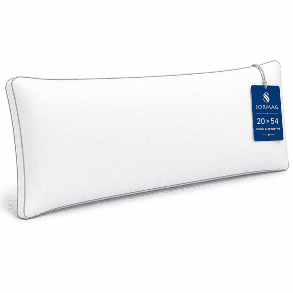 SORMAG Body Pillow, Full Body Pillow for Side Sleeper Adults, Long Pillow for Bed Big Large Body Pillow Insert, 20x54 inch