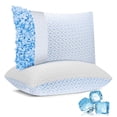thumbnail image 1 of SORMAG Cooling Bed Pillows for Sleeping Shredded Memory Foam Pillows Queen Size Set of 2 Pack, 1 of 10