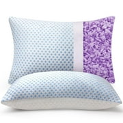 SORMAG Cooling Pillows for Bed Sleeping Shredded Memory Foam Pillows Queen Size Set of 2 Pack 20 x 30 inches
