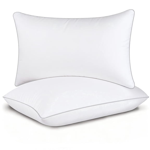 SORMAG Pillows Queen Size Set of 2, Bed Pillows for Side and Back Sleepers, Soft Down Alternative Pillows, Hotel Quality and Machine Washable