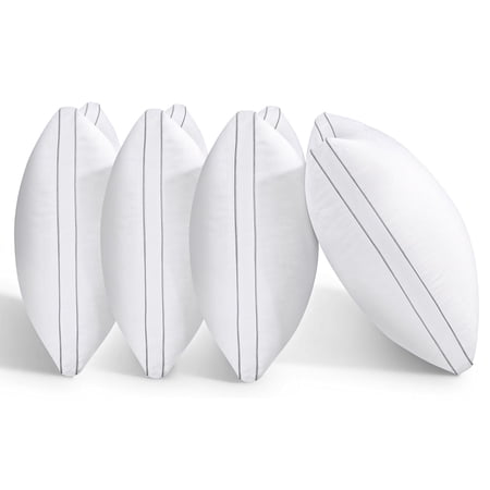 SORMAG Queen Pillows Set of 4,Down Alternative Pillows for Bed 4 Pack,Soft Hotel Collection Gusseted Pillows 20 x 30 inches