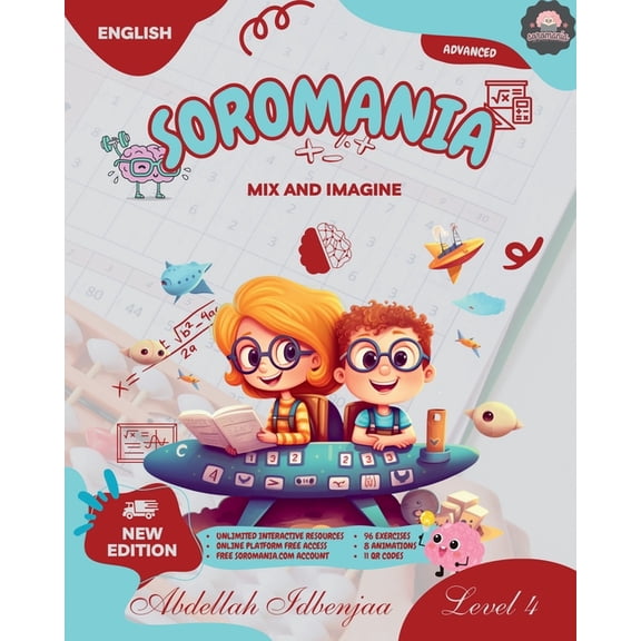 Soromania Math Magic: Japanese Abacus fo SOROMANIA Math Magic: Japanese Abacus for Western Kids (Ages 5 -12) - Book 4 of 5 - Black & White Edition: Boost Confide, Book 4, (Paperback)