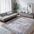 thumbnail image 1 of SONORO KATE 4'x6' Area Rugs for Living Room, Machine Washable Oriental Vintage Non Slip Soft Indoor Area Carpet, Gray/Blue/Purple, 1 of 8