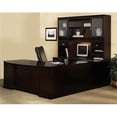 thumbnail image 1 of Mayline ST6ESP Sorrento Typical 6 U-Shaped Executive Office Desk Set, Espresso, 1 of 3