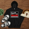 thumbnail image 1 of SORRY-WE’RE-CONSCIOUS Hoodie (Black, S), 1 of 1