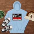 thumbnail image 1 of SORRY-WE’RE-CONSCIOUS Hoodie (Light Blue, S), 1 of 1