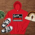 thumbnail image 1 of SORRY-WE’RE-CONSCIOUS Hoodie (Red, S), 1 of 1
