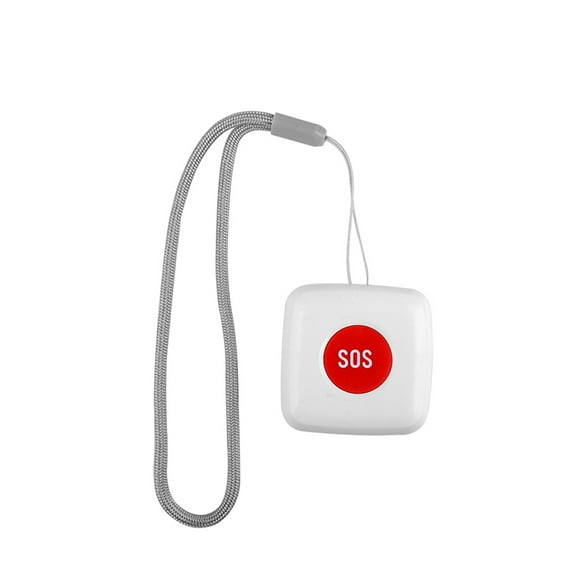 SOS Button,Sos Button Hub Leeofty Work With Moweo Fall Alarm Button Bed/chair/floor Mat Remote Call Patient Dbled Press Help Alert Patient Disabled Press Alert Work Call Button White