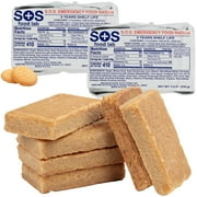 SOS Food Lab Emergency Food Bar - 1200 Calorie Ration 2 Pack Shortbread Cookie - 1 Day/24 Hour Ready to Eat Supply for Camping, Hiking, Disaster Preparedness - 5 Year Shelf Life