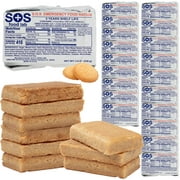 SOS Food Lab Emergency Food Bar - 1200 Calorie Ration 20 Pk Shortbread Cookie - 1 Day/24 Hour Ready to Eat Supply for Camping, Hiking, Disaster Preparedness - 5 Year Shelf Life Energy Survival Food