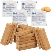 SOS Food Lab Emergency Food Bar - 3600 Calorie Ration 4 Pack Shortbread Cookie - 3 Day/72 Hour Ready to Eat Supply for Camping, Hiking, Disaster Preparedness - 5 Year Shelf Life Energy Food