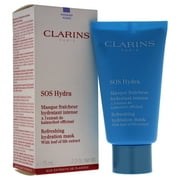 قناع الترطيب SOS Hydra المنعش من Clarins للنساء - قناع 2.3 أونصة