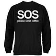 thumbnail image 1 of SOS Please Send Coffee Mens Sweatshirt Black SM, 1 of 1
