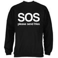 thumbnail image 1 of SOS Please Send Fries Mens Sweatshirt Black SM, 1 of 1