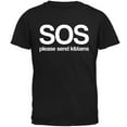thumbnail image 1 of SOS Please Send Kittens Mens T Shirt Black 4X-LG, 1 of 1