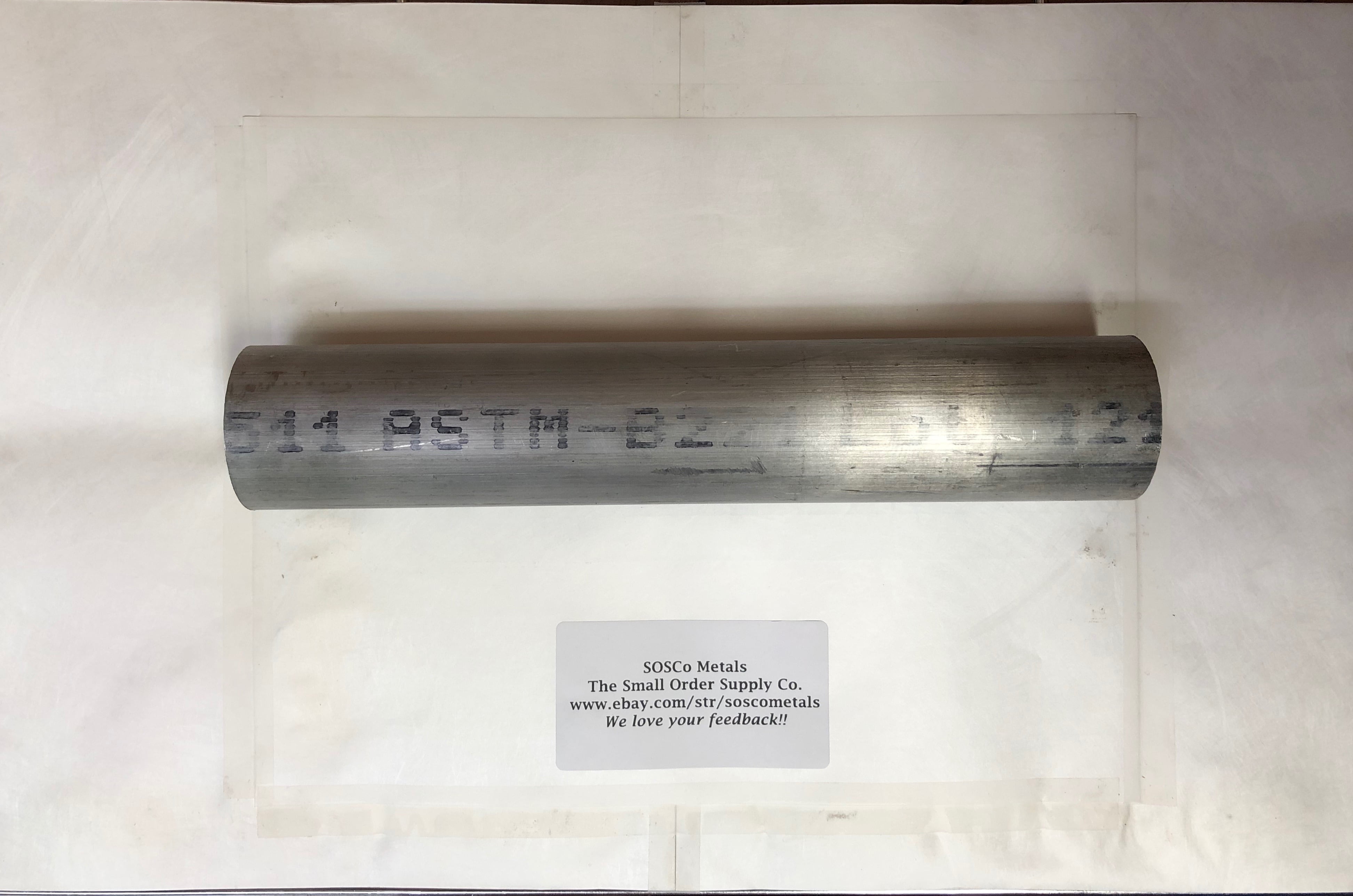 2 Pieces Of 3-1/2" Diameter 6061-T6511 Aluminum Round Bar Stock - 1 Inch Long Each