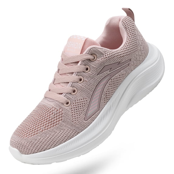 Sosenfer Sneakers for Women, Womens Lightweight Breathable Running Shoes, Casual Walking Tennis Sneakers - Pink