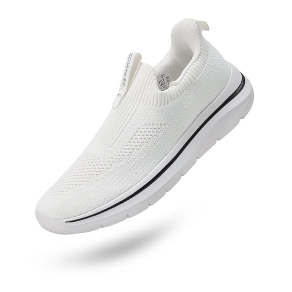 Sosenfer Women's Slip-on Mesh Comfort Walking Sneakers Lightweight Non Slip Shock Absorb Casual Shoes