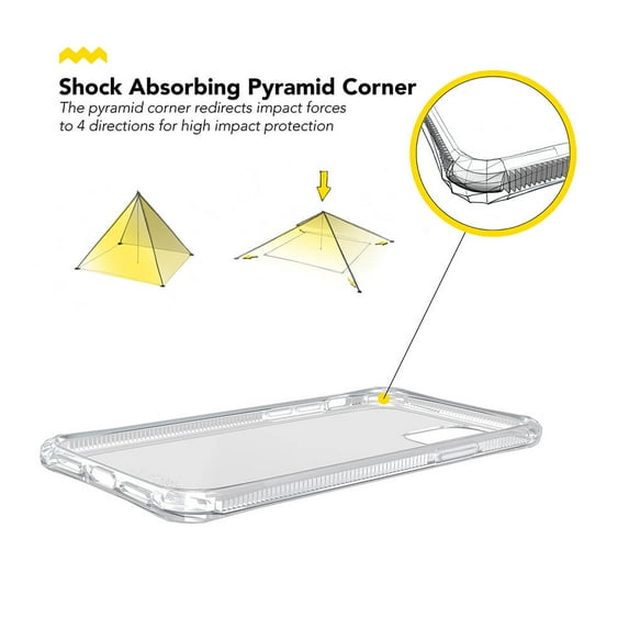 SOSKILD Mobile Case Absorb 2.0 Impact Case for iPhone 11 Pro- Transparent