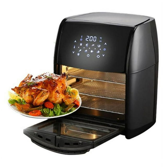 SOSPIRO 16.9qt Air Fryer Oven,1800W 8-in-1 Digital Large Air Fryer Countertop Oven, Rotisserie, Dehydrator and Baking Combo Oven
