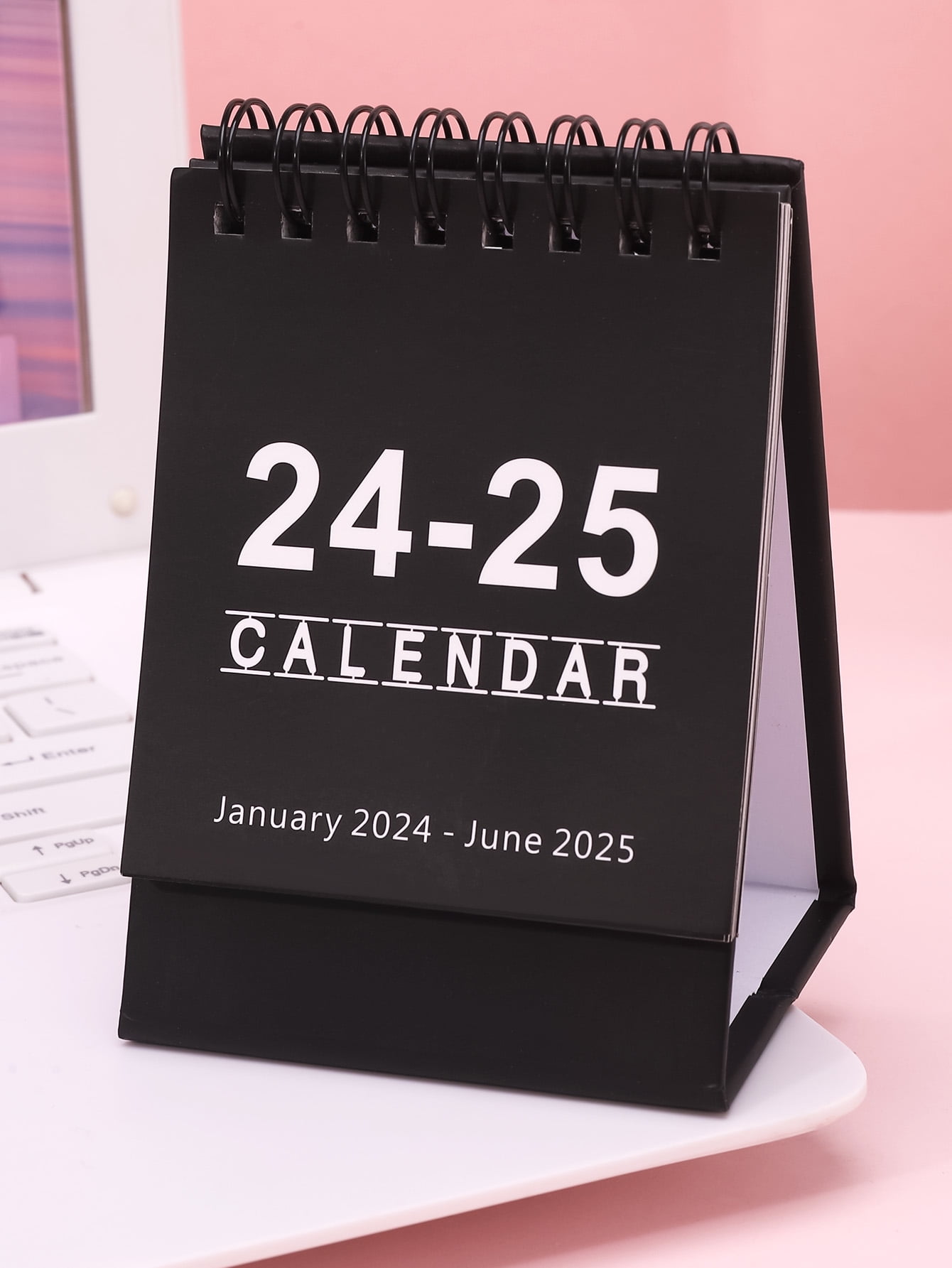SOSPIRO 2024 Simple and Creative English Mini Small Desk Calendar