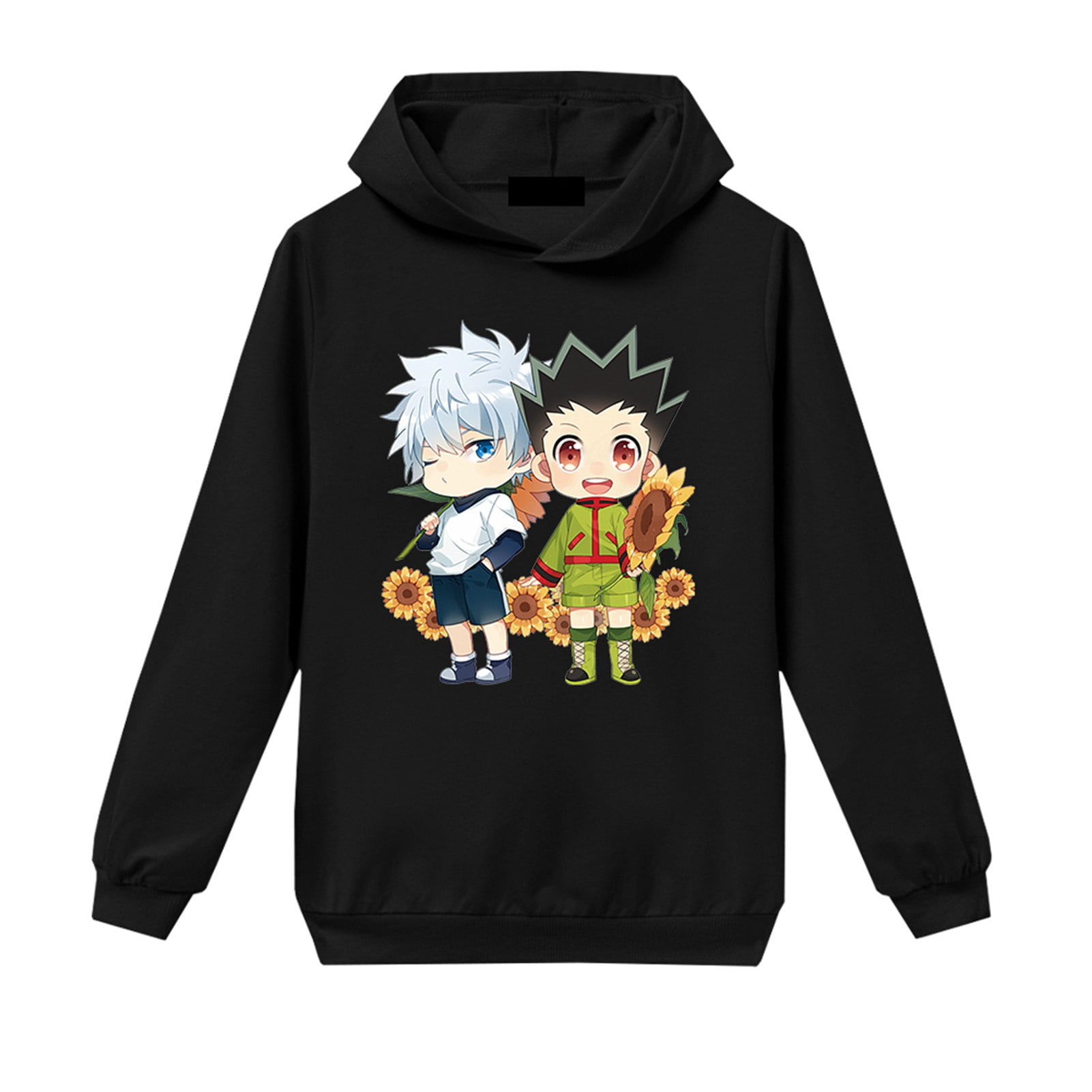 Hunter X Hunter Gon Killua Chibi Hoodie Rock And Roll Hoodies Spring Autumn  Fleece Zipper Sweatshirt Harajuku - Hoodies & Sweatshirts - AliExpress