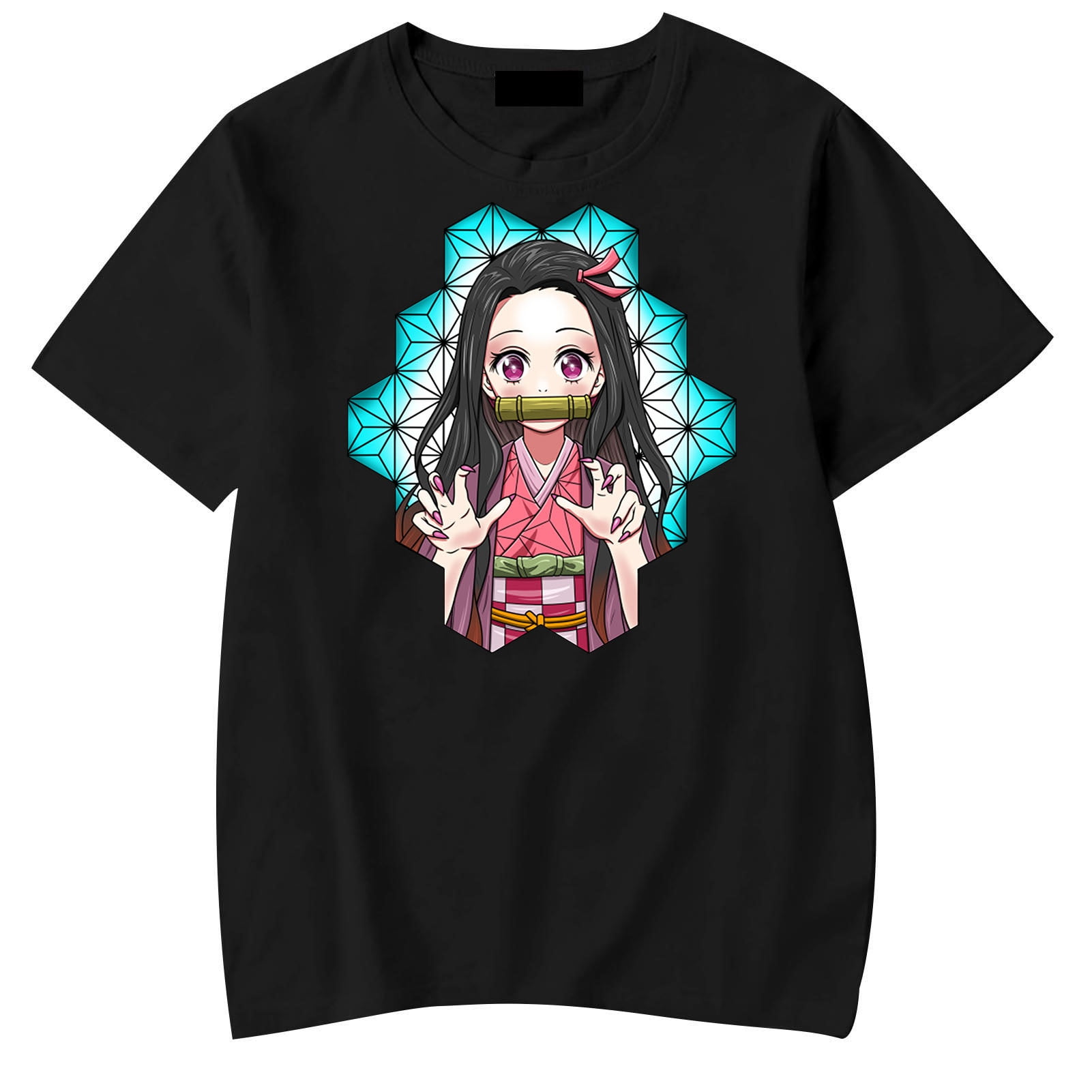 SOSPIRO Demon Slayer Kids Short Sleeve Crew Neck T-Shirt with Tanjirou ...