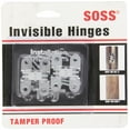 thumbnail image 1 of SOSS Invisible Hinge Model 216, 20 Minute Fire Rated, Zinc, Satin Brass Exterior Finish, Model Number 216US4, 14 x 1-1/2", 1 of 7