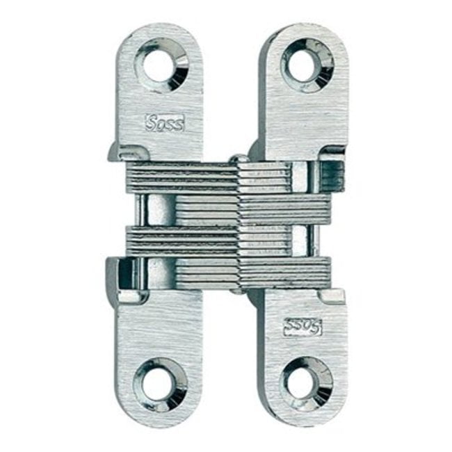 3/4 in. x 3-3/4 in. Satin Nickel Invisible Hinge 3/4 in. x 3-3/4 in. Satin Nickel Invisible Hinge