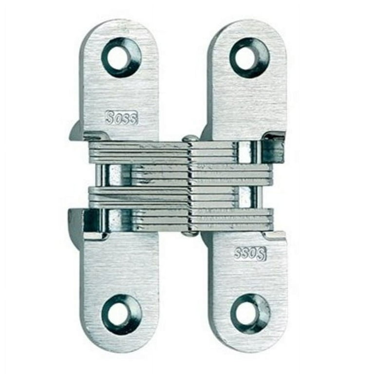 5/8 in. x 2-3/4 in. Satin Chrome Invisible Hinge 5/8 in. x 2-3/4 in. Satin Chrome Invisible Hinge